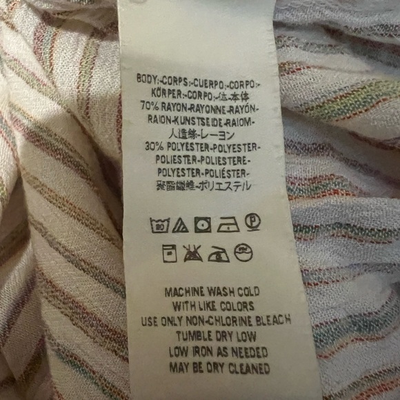 free People CP Shades Linen Tunic Dress XS - Picture 7 of 8